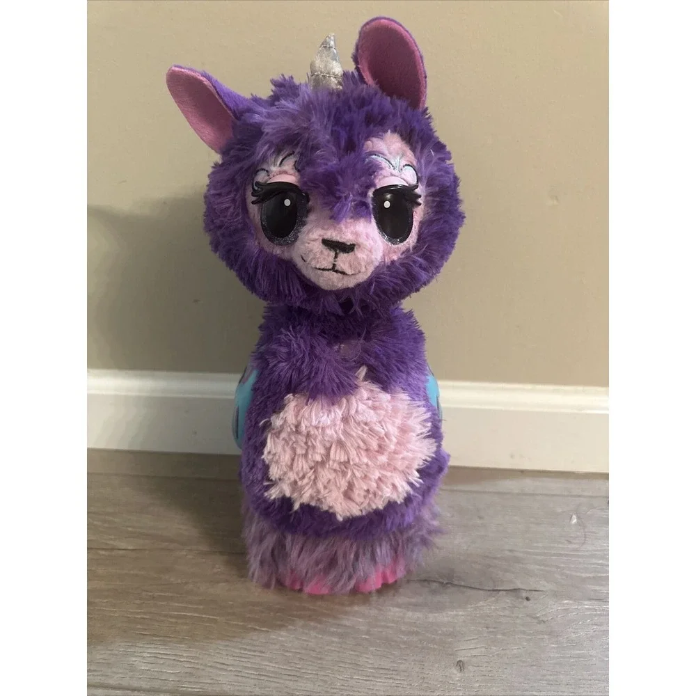 Purple Hatchimals Llamacorn TOY Extend Neck Talking & Changing Eye Lights Large